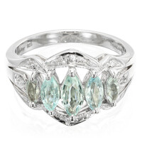 Anillo en plata con Turmalina Paraíba