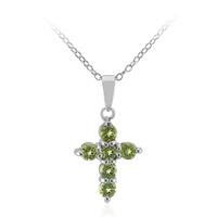 Collar en plata con Peridoto de Birmania