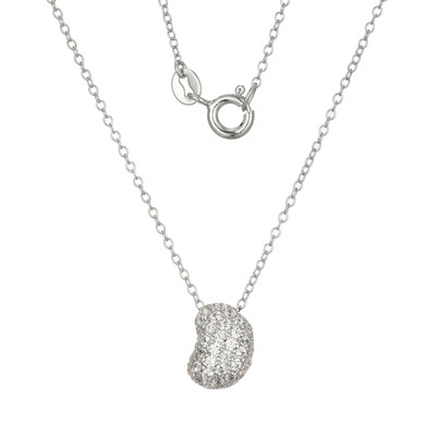 Collar en plata con Zircón (Adela Silber)