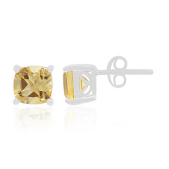 Pendientes en plata con Citrino