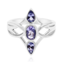 Anillo en plata con Tanzanita