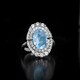 Anillo en plata con Topacio azul cielo (Adela Silber)