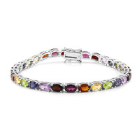 Brazalete en plata con Granate