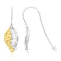 Pendientes en plata con Diamante I1 (G)