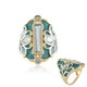 Anillo en plata con Topacio azul cielo (Adela Silber)