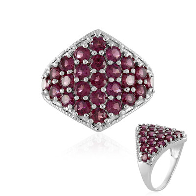 Anillo en plata con Rodolita