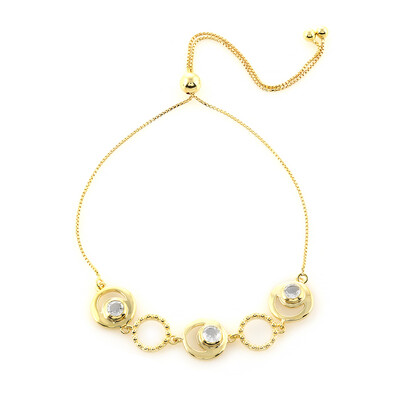Brazalete en plata con Topacio blanco