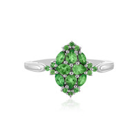 Anillo en plata con Tsavorita