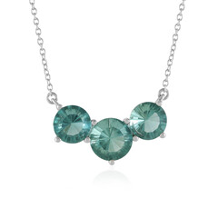 Collar en plata con Fluorita verde