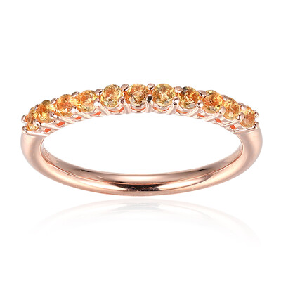 Anillo en plata con Citrino