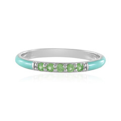Anillo en plata con Tsavorita Kenia