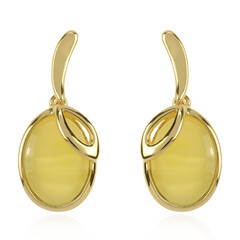 Pendientes en plata con Ámbar báltico