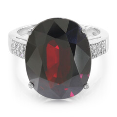 Anillo en oro con Granate espesartina (AMAYANI)