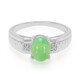 Anillo de hombre en plata con Crisoprasa imperial