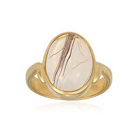 Anillo en plata con Cuarzo rutilado (Bali Barong)
