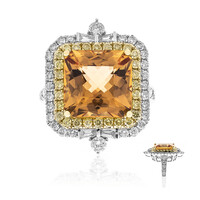 Anillo en oro con Topacio imperial AAA (CIRARI)