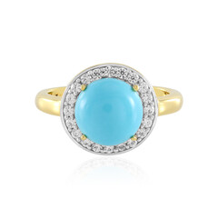 Anillo en plata con Turquesa bella durmiente