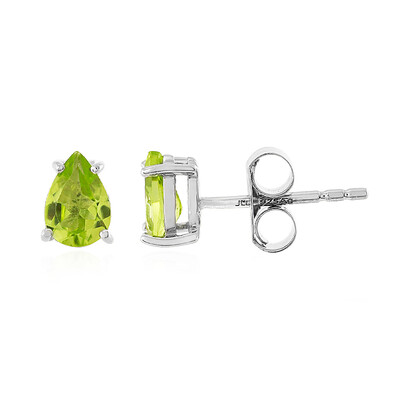 Pendientes en plata con Peridoto de Jilin