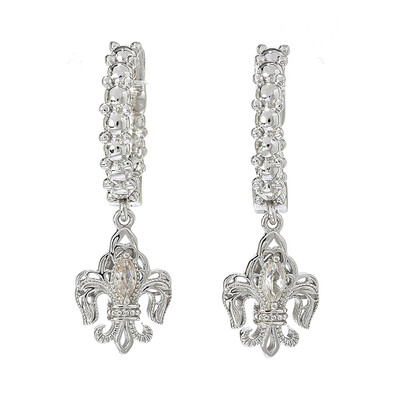 Pendientes en plata con Zircón (Dallas Prince Designs)