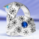 Anillo en plata con Zafiro azul (TPC)