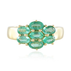 Anillo en oro con Esmeralda de Rusia