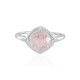 Anillo en plata con Cuarzo rosa