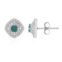 Pendientes en plata con Grandidierita