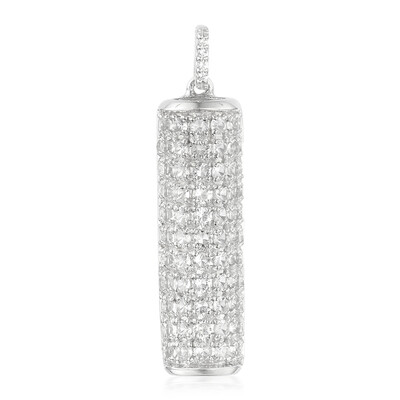 Colgante en plata con Topacio blanco