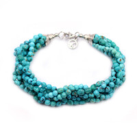 Brazalete en plata con Turquesa de Kingman (Anne Bever)