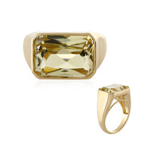 Anillo en oro con Cuncita amarillo canario