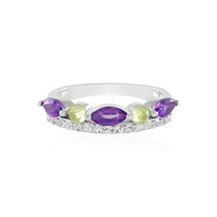 Anillo en plata con Amatista
