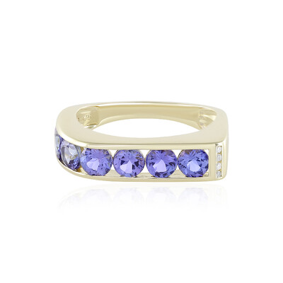 Anillo en oro con Tanzanita AAA (de Melo)