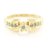Anillo en plata con Diamante fantasía