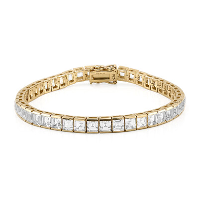 Brazalete en plata con Topacio blanco