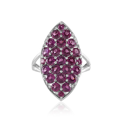 Anillo en plata con Rodolita