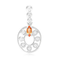 Colgante en plata con Zafiro Padparadscha
