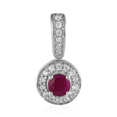 Colgante en plata con Rubí de Kenia