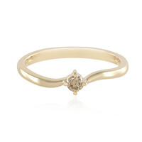 Anillo en oro con Diamante SI1 chocolate
