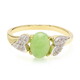 Anillo en plata con Crisoprasa imperial