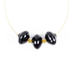 Collar en acero inoxidable con Ónix negro