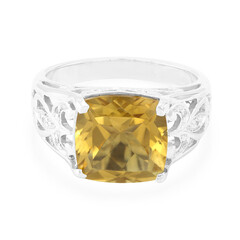 Anillo en plata con Cuarzo champán