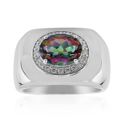Anillo en plata con Cuarzo místico
