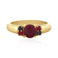 Anillo en plata con Rubí