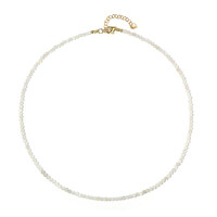 Collar en plata con Piedra de luna de Kangeyam