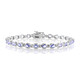 Brazalete en plata con Tanzanita