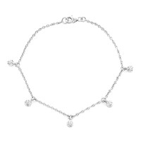Brazalete en plata con Diamante I2 (I)