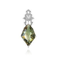 Colgante en oro con Piedra del sol de Oregón (AMAYANI)