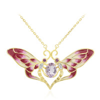 Collar en plata con Amatista Rosa de Francia