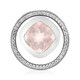 Colgante en plata con Cuarzo rosa (MONOSONO COLLECTION)
