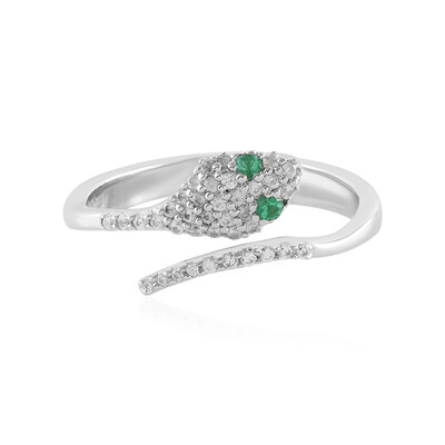 Anillo en plata con Esmeralda de Colombia (MONOSONO COLLECTION)